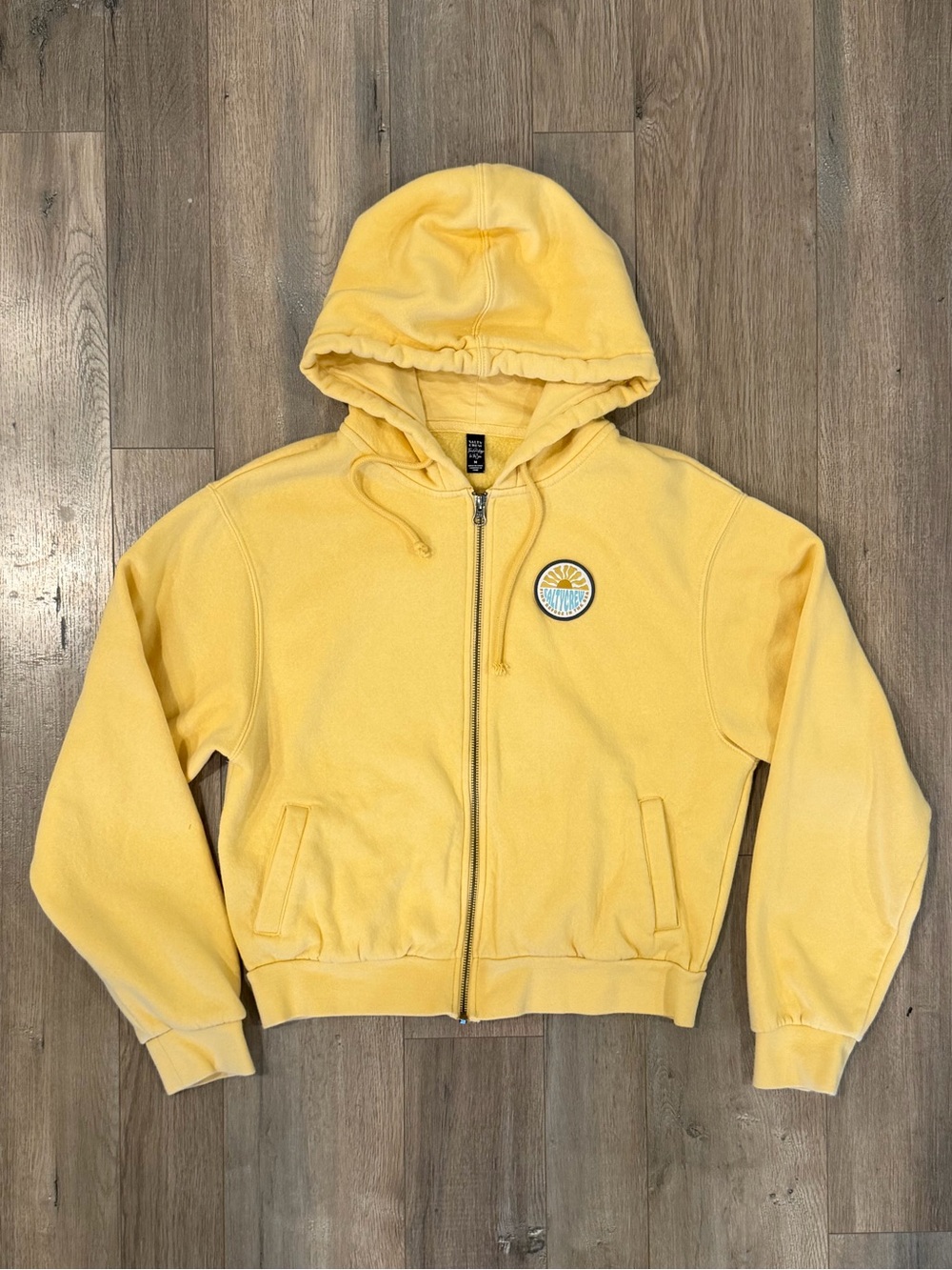 Salty Crew Sunshine Yellow Zip Hoodie